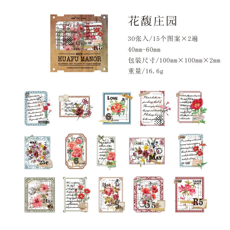 #20091 Flower Letter Series Sticker