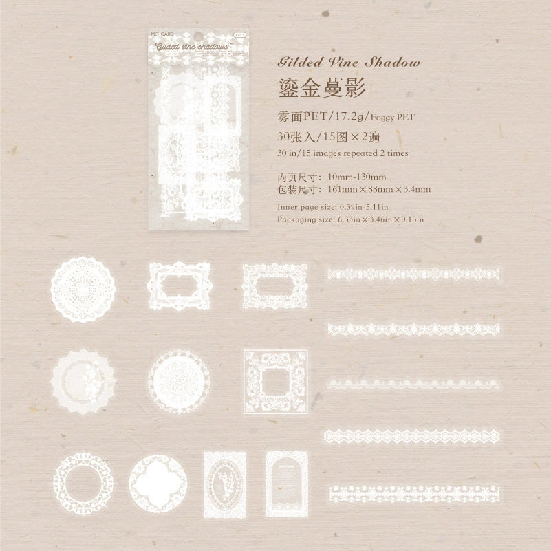 #20035 Lace Frame Series Sticker