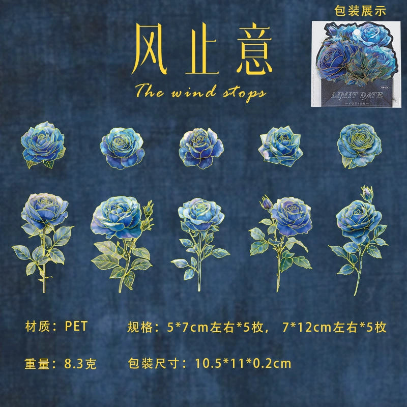 #20141 Watercolor Rose Series Sticker