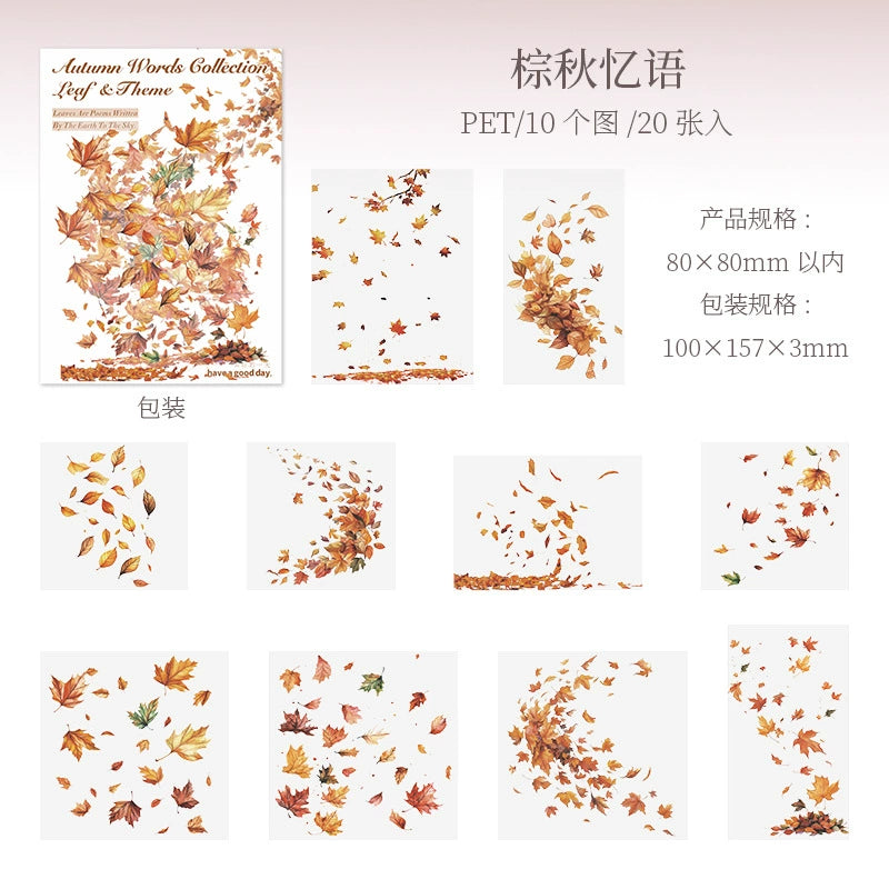 #20010 Autumn Leaves Series Sticker