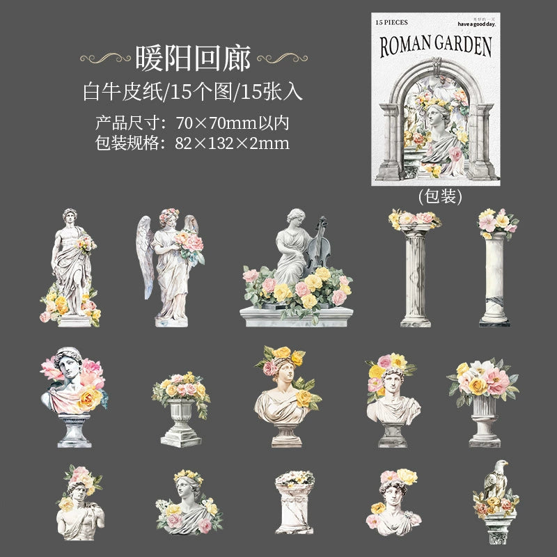 #02961 Roman Garden Series Sticker