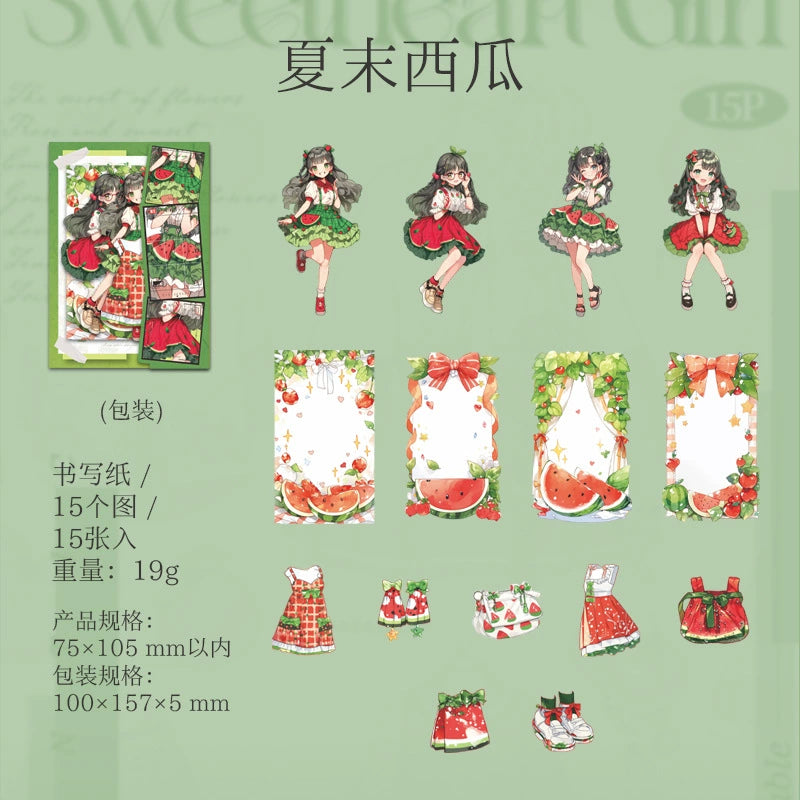#02924 Fruit Girl Series Sticker