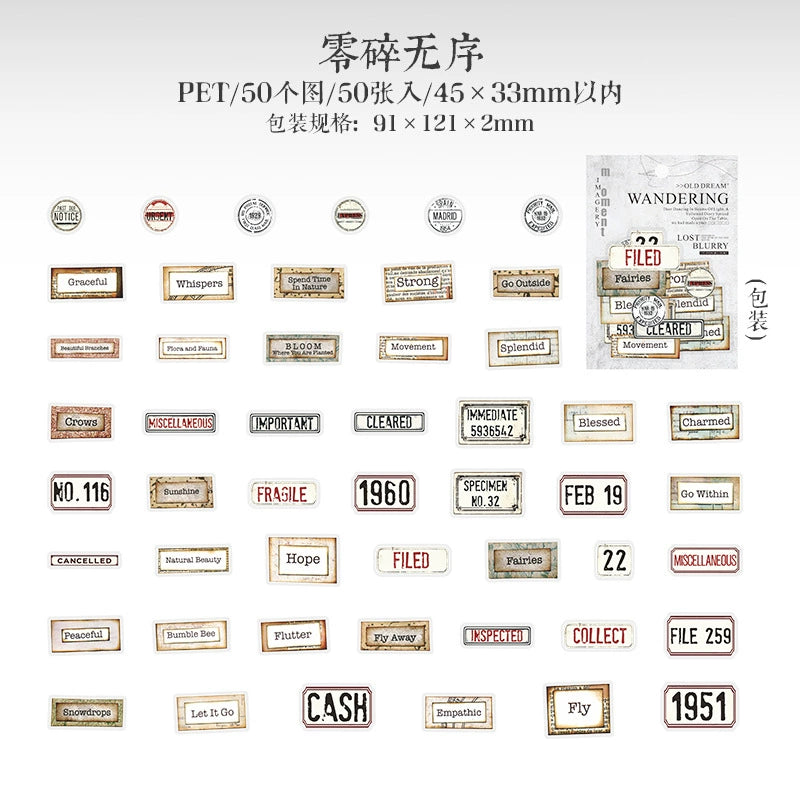 #02963 Vintgage Memory Series Sticker