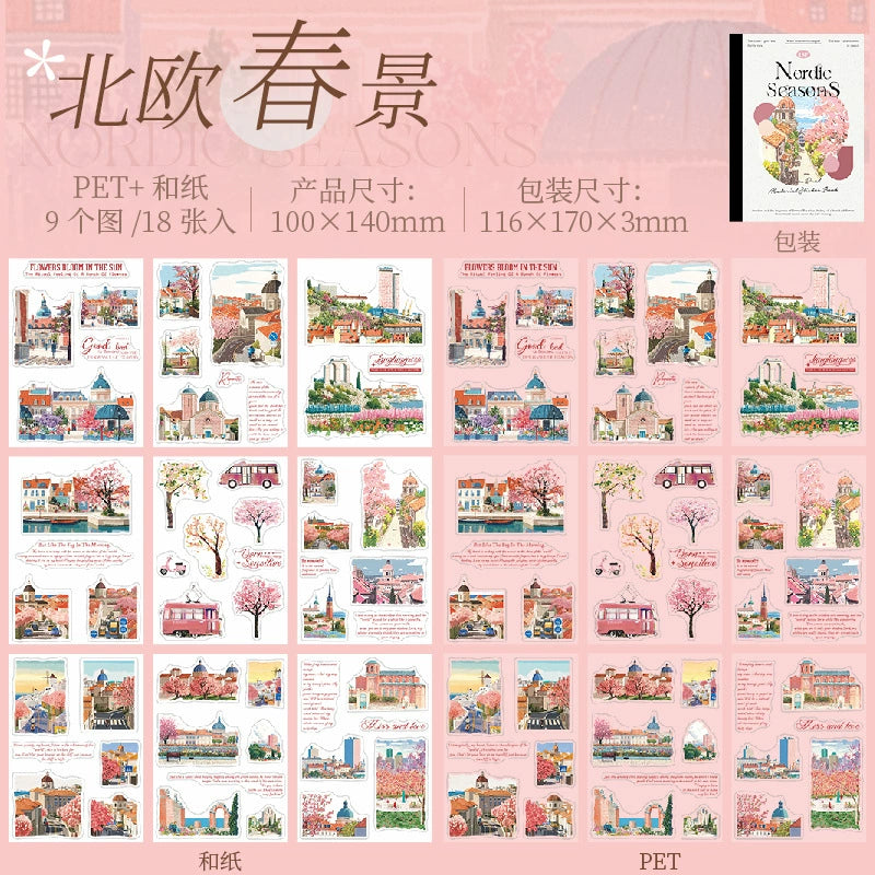 #02972 Nordic Seasons Series Sticker Book