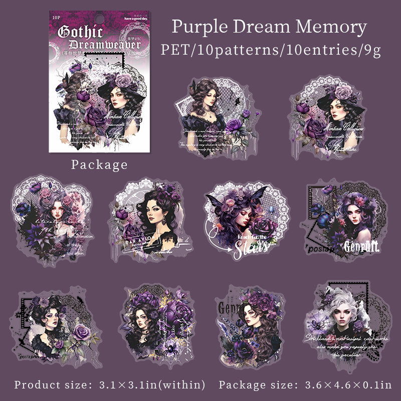#02244 Gothic Dream Meauer Series Sticker