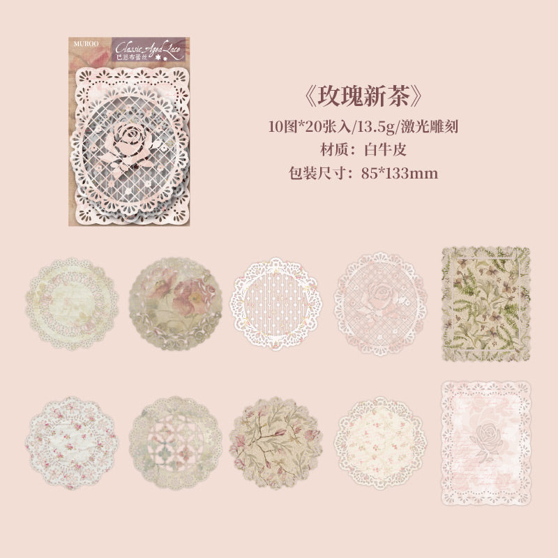 #02153 Classic Lace Series Material Paper