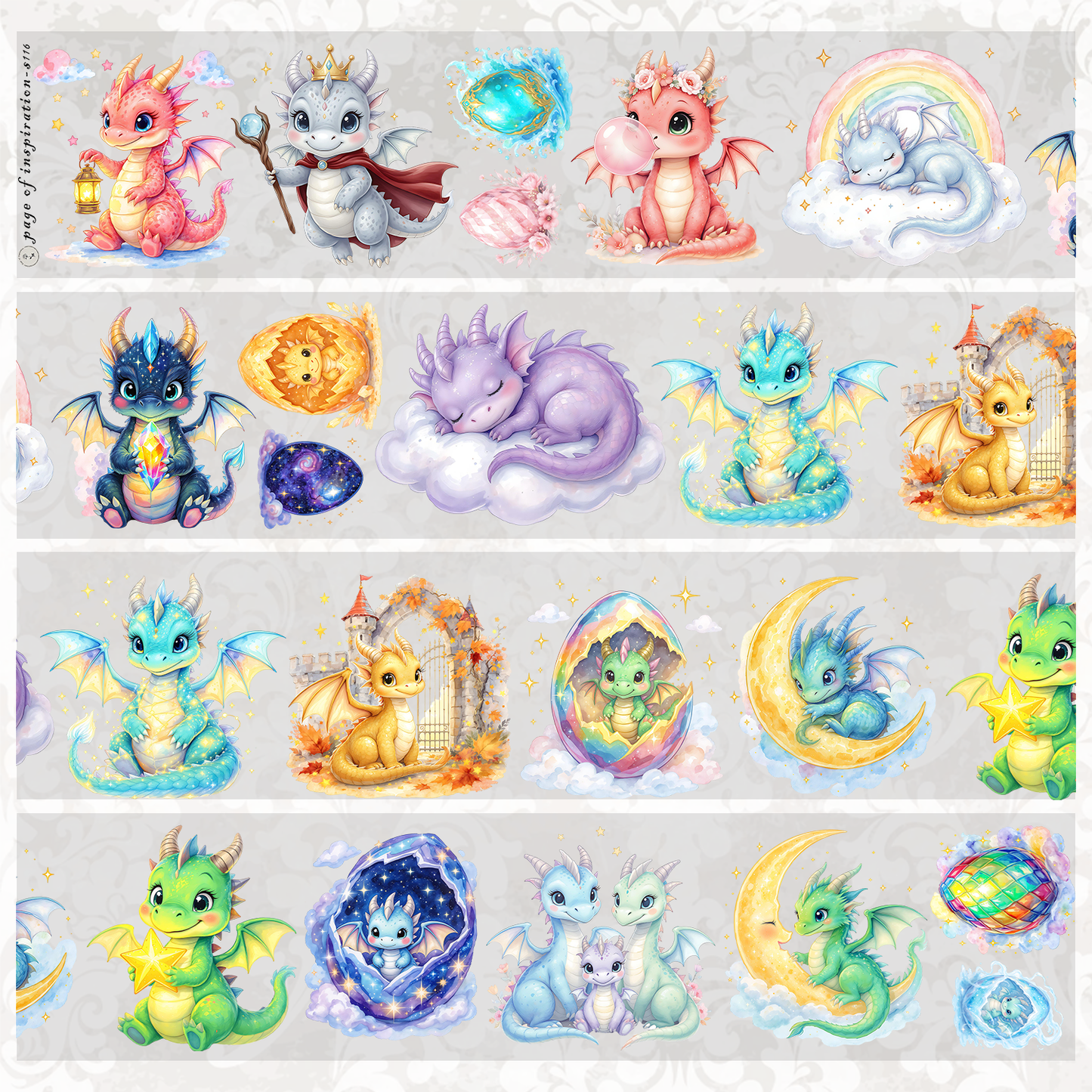 #S116 Customized PET Tape Dragon