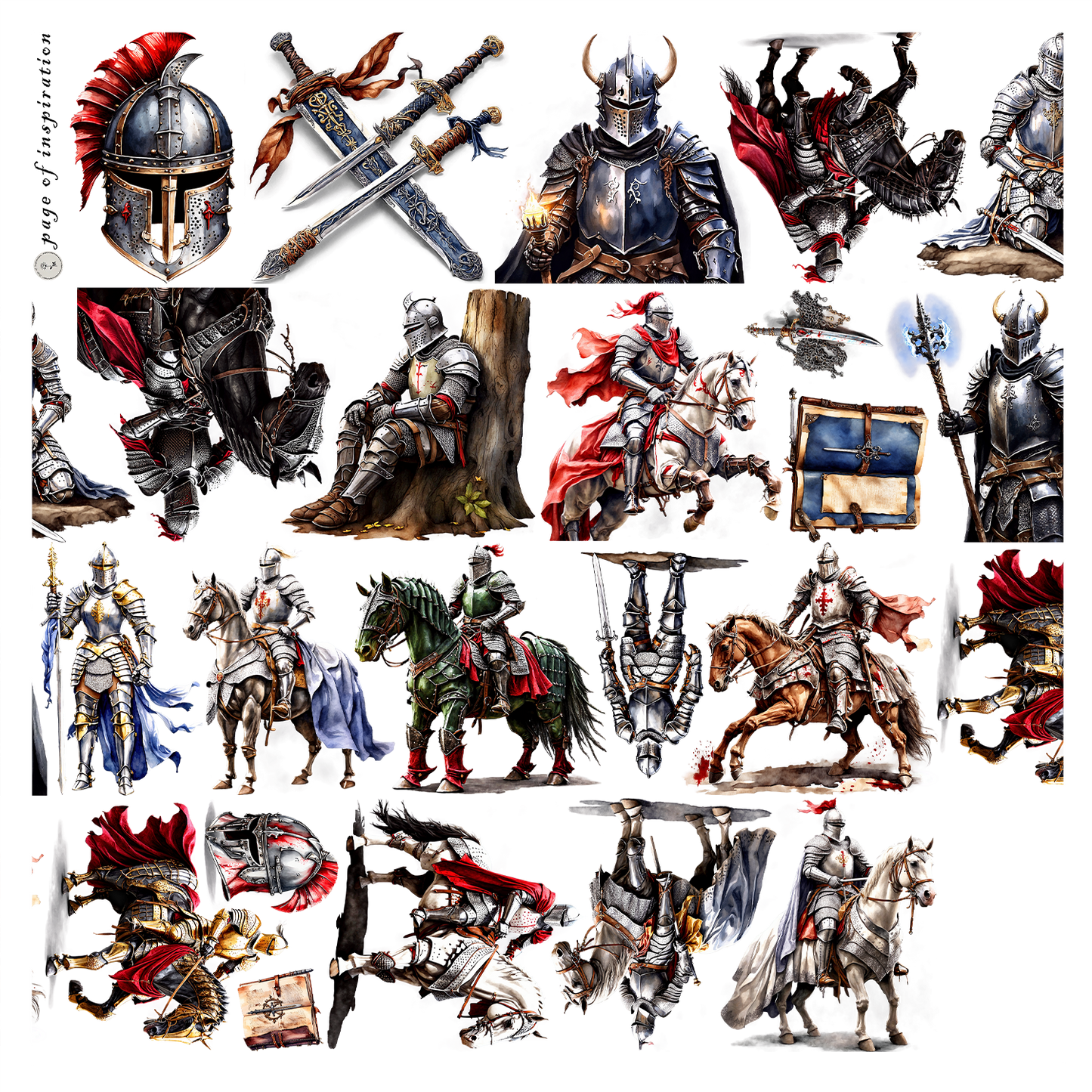 #S62 Customized PET Tape Medieval Knight
