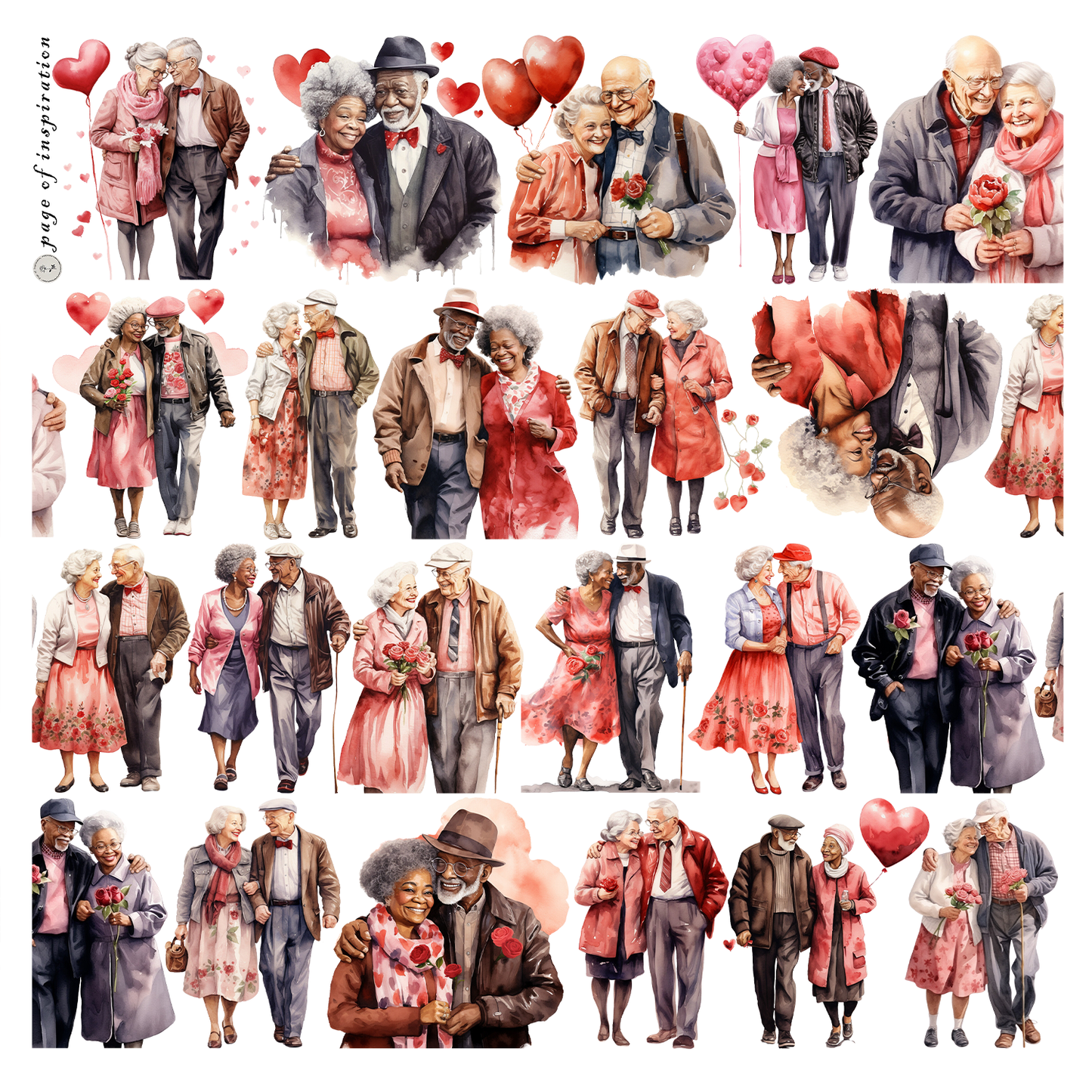 #S72 Customized PET Tape Elder Couple