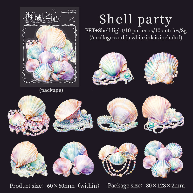 #02584 Heart of Ocean Series Sticker