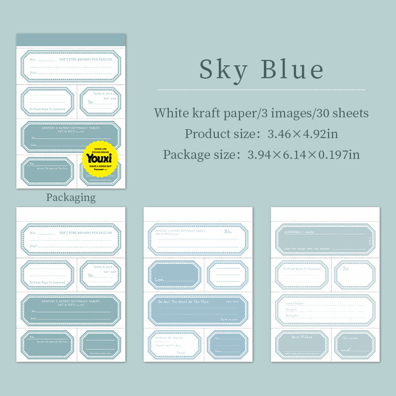 #02548 Frame and Note Series Sticker