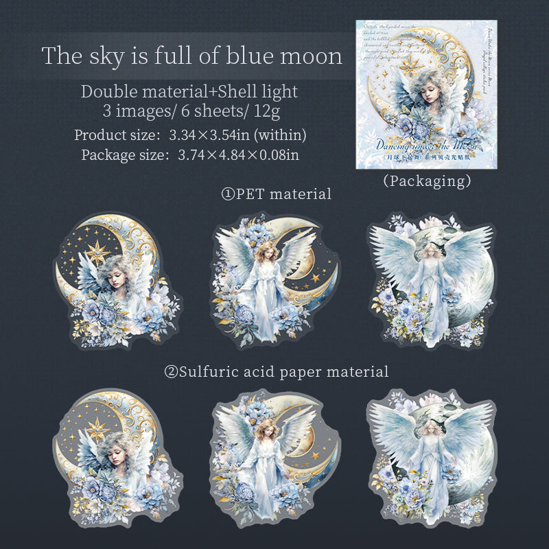 #02594 Dance on the Moon Series Sticker