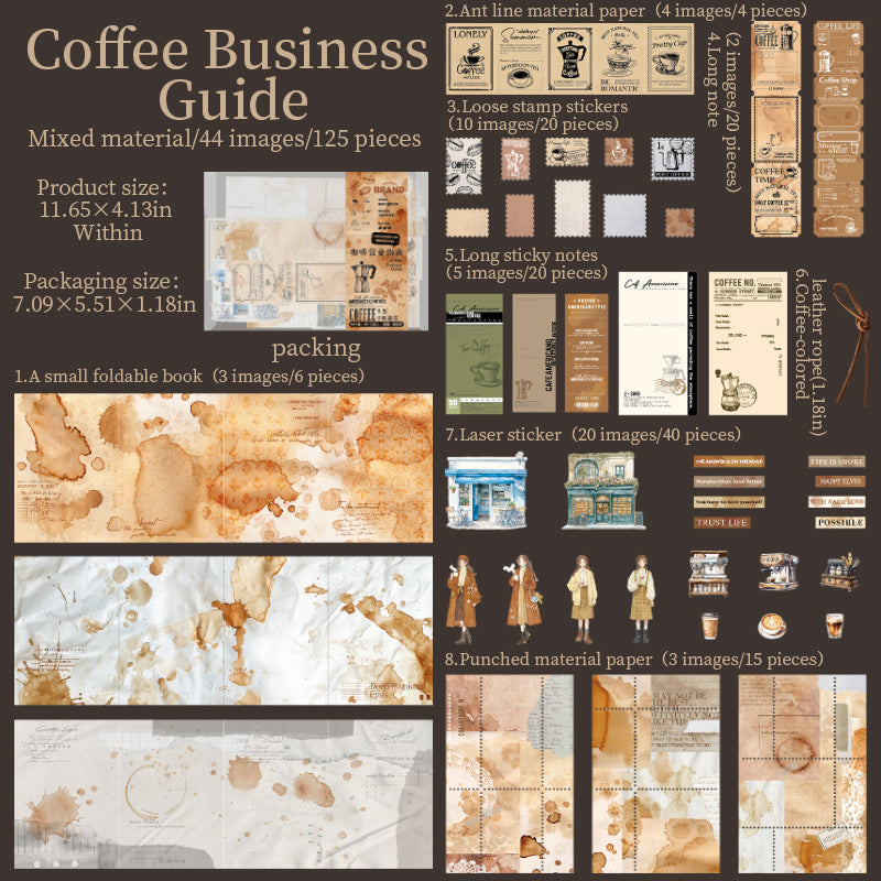 #02607 Guide of Coffee Shop Series Material Pack
