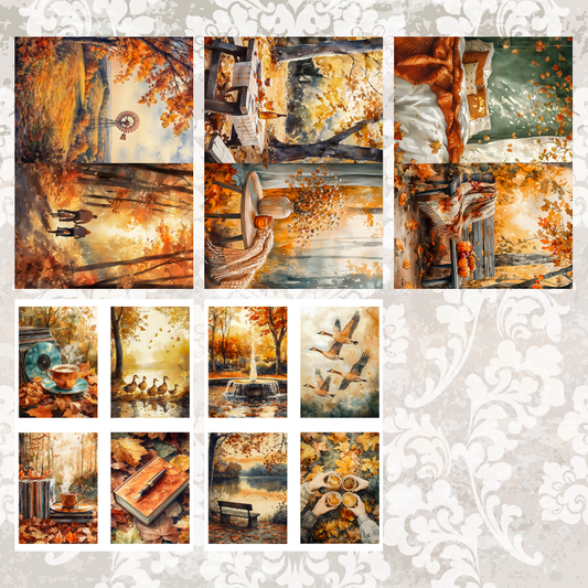 #5A254 POI Print A5 Cardstock Paper Set 10 Pcs