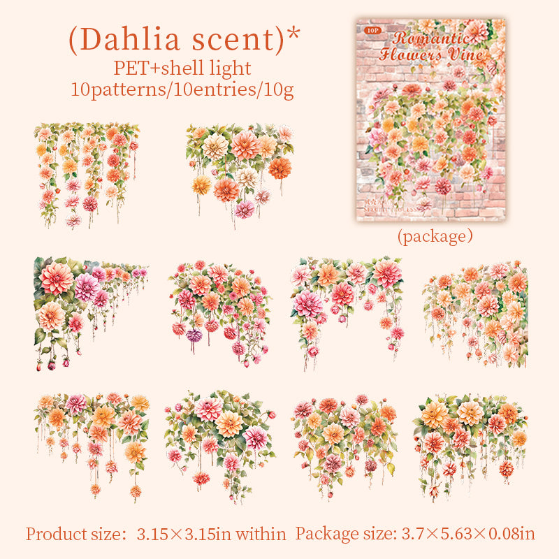 #02581 Romantie Flower Series Sticker