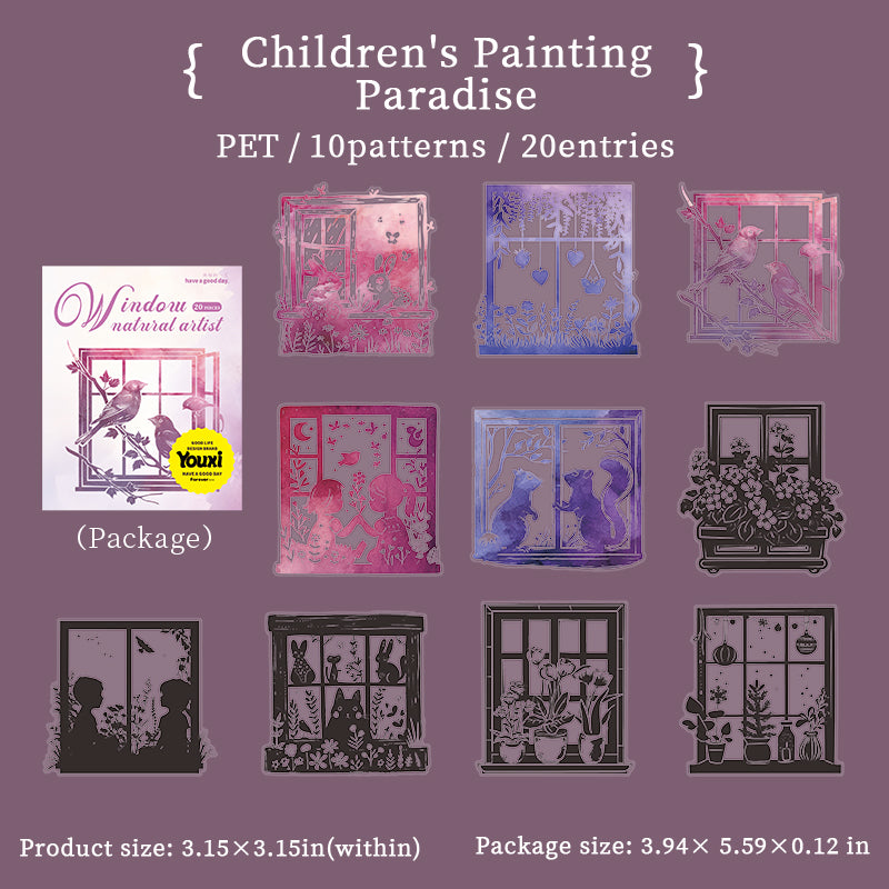 #02484 Natural Art Window Series Sticker