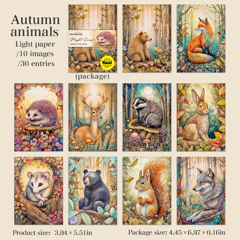 #02425 Night Forest Series Material Paper