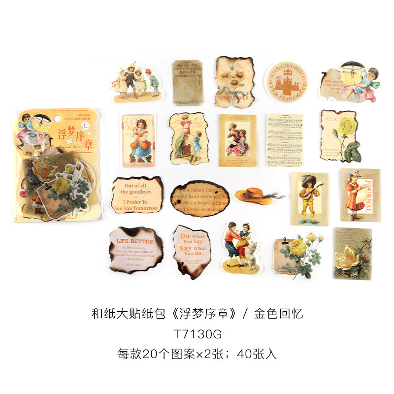 #02532 Vintage Lover Series Sticker