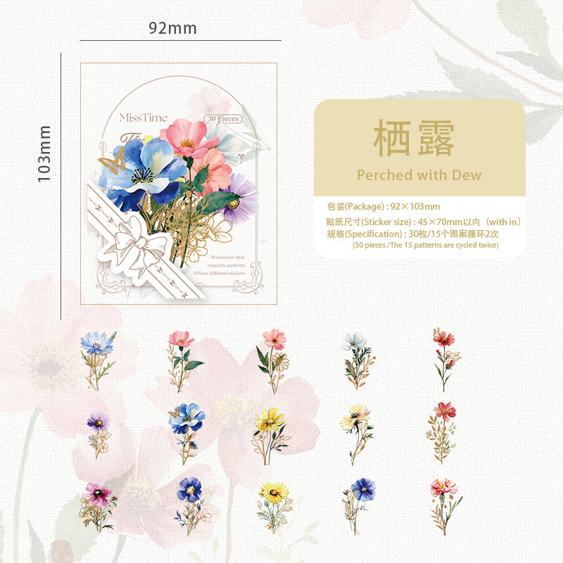 #02224 Flower Dream Series Sticker