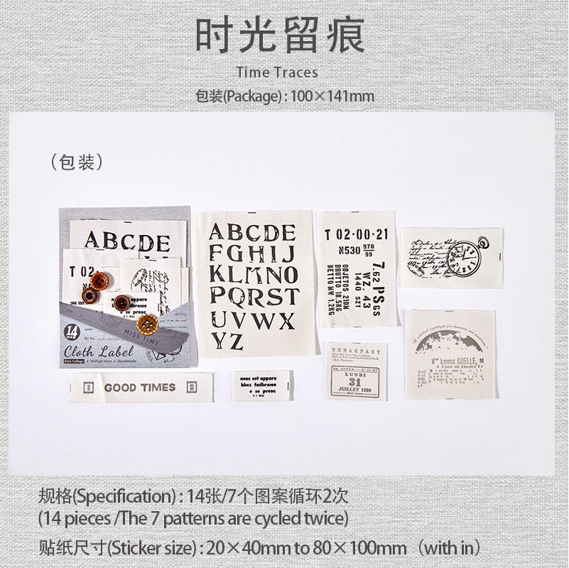 #02599 Handmade Cloth Pack Series Material Paper
