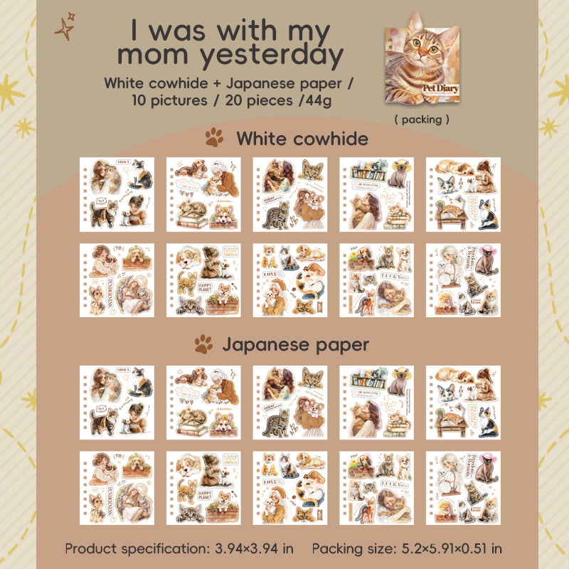 #02855 Pet Diary Series Sticker Book