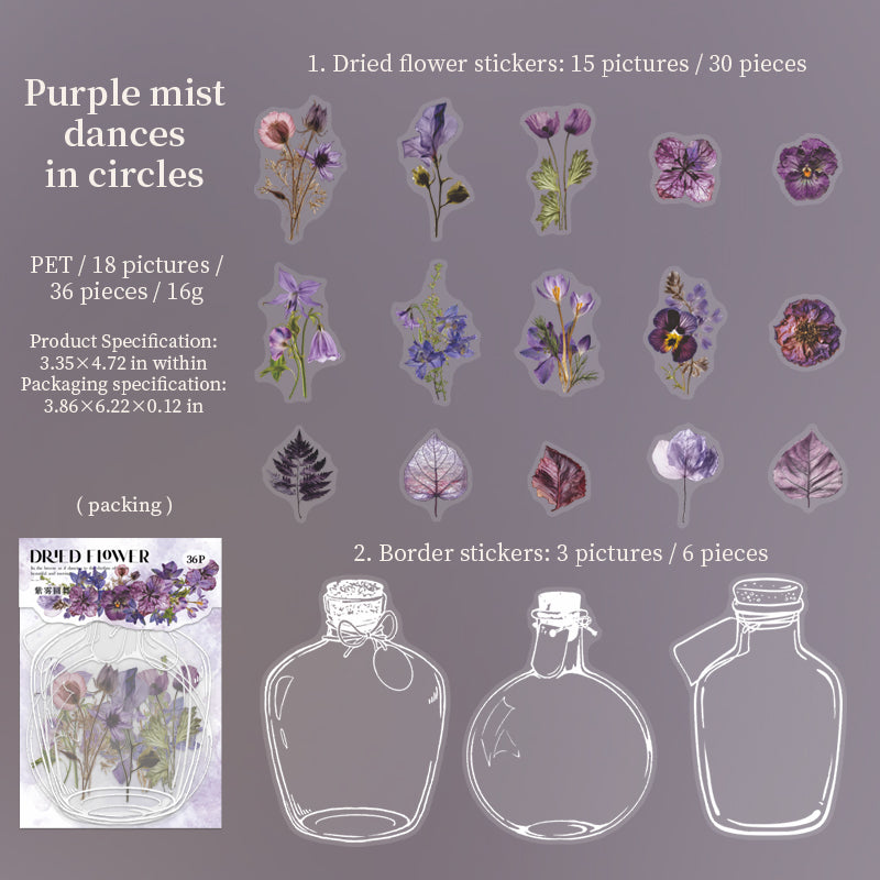 #02169 Dried Flower Series Sticker