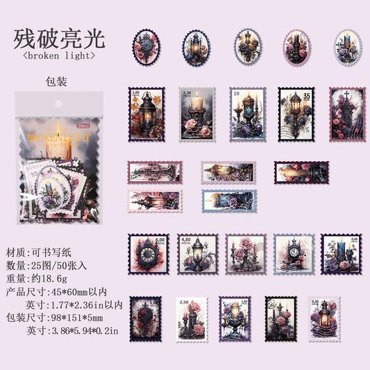 #02234 Gothic Post Office Series Sticker/Maerial Paper