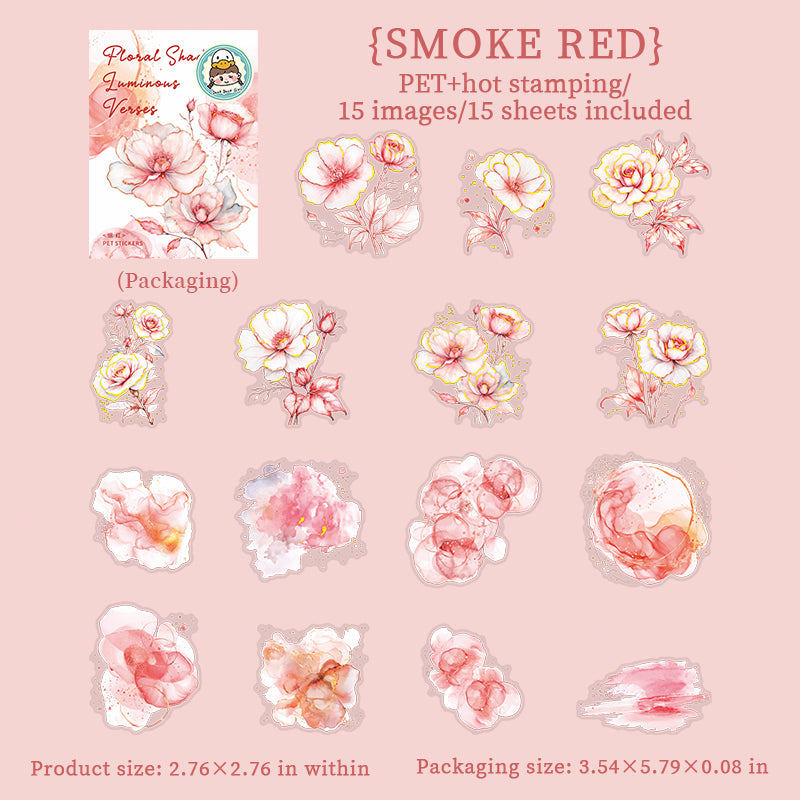 #02182 Shinny Flower Series Sticker