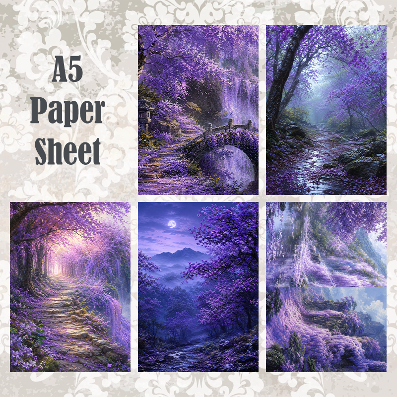 #5A256 POI Print A5 Cardstock Paper Set 10 Pcs