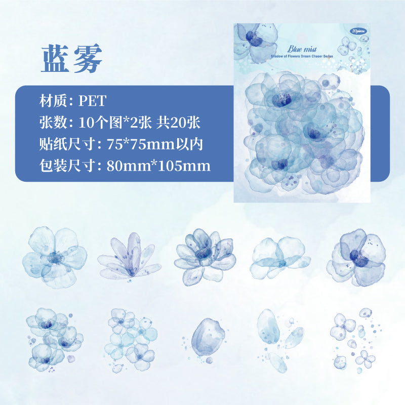 #02684 Ink Flower Series Sticker