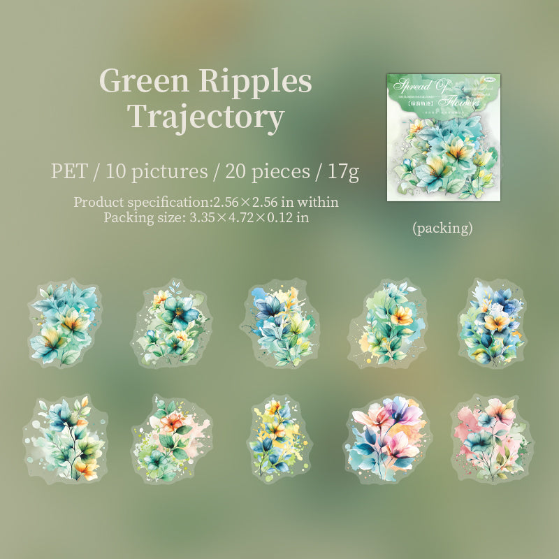 #02256 Flowers Spreading Series Sticker