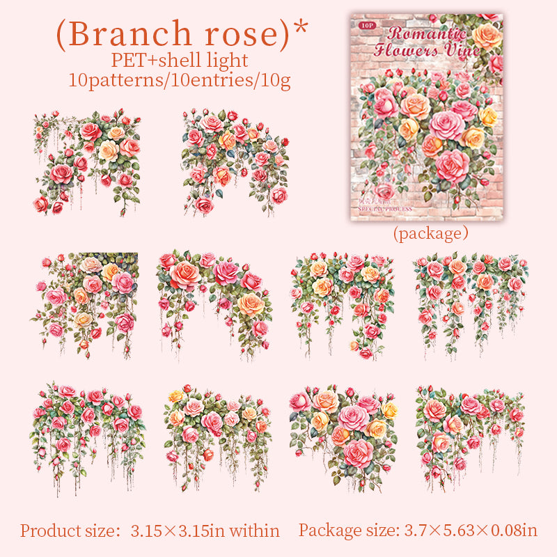 #02581 Romantie Flower Series Sticker