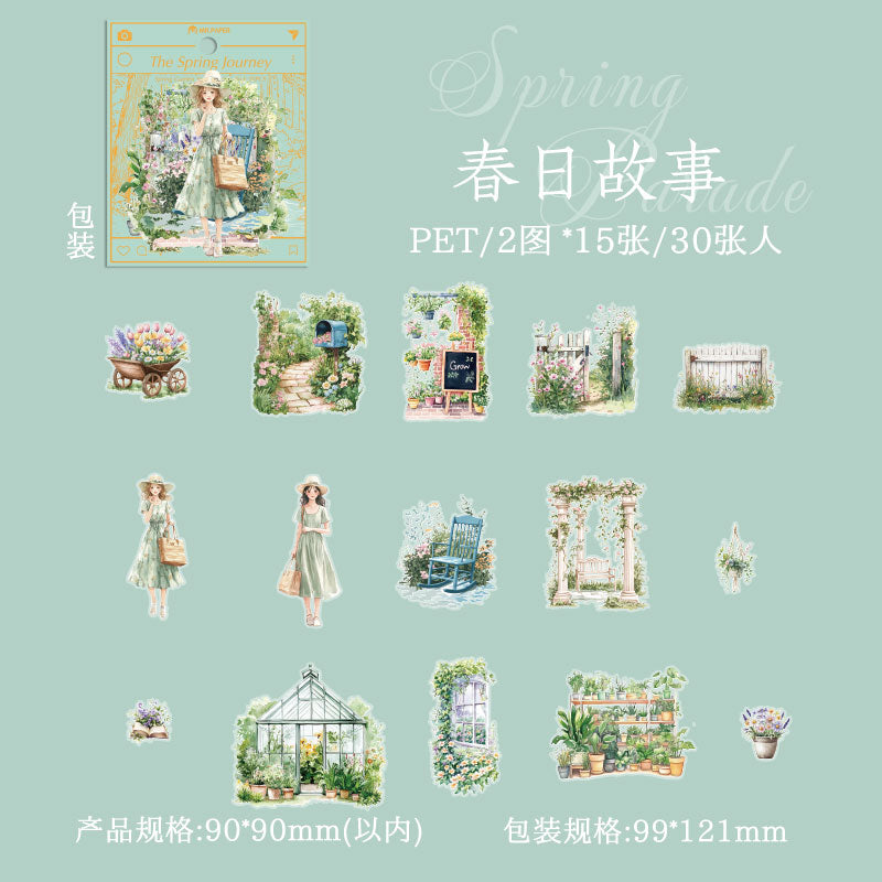 #02678 Spring Jounery Series Sticker