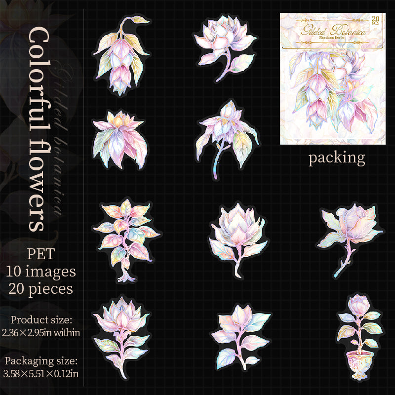 #02856 Shiny Flower Series Sticker