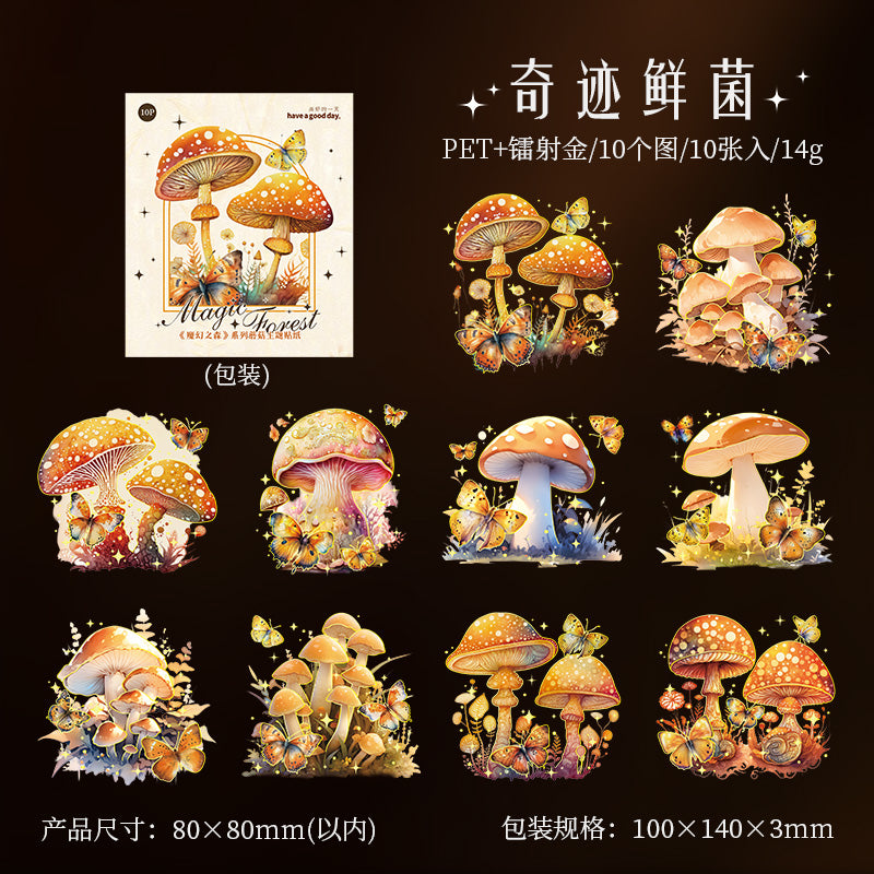 #02072 Magical Forest Mushroom Sticker