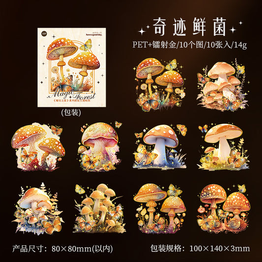 #02072 Magical Forest Mushroom Sticker