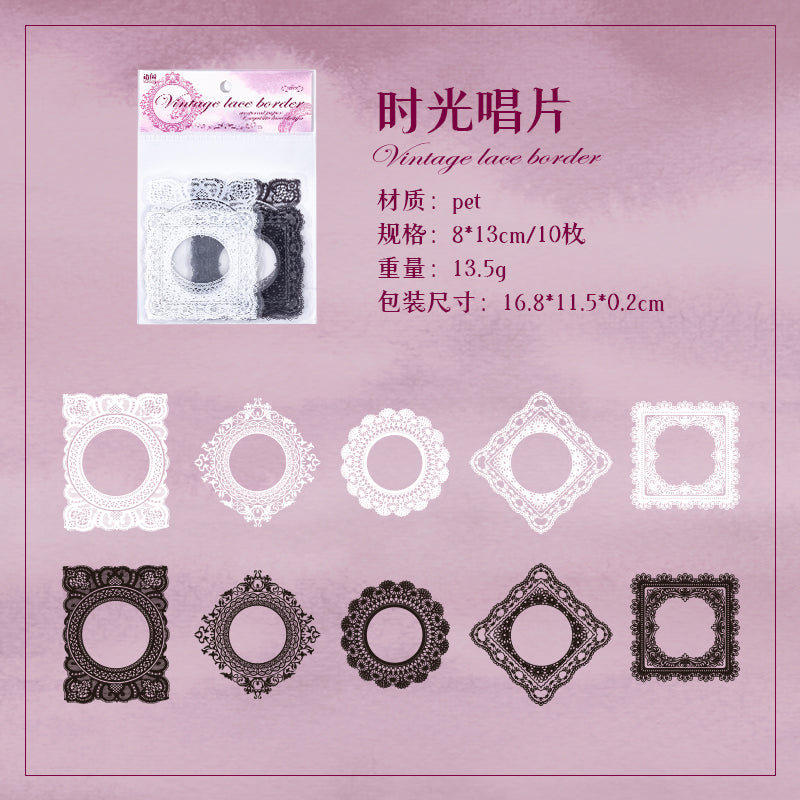 #02595 Lace Frame Series Sticker