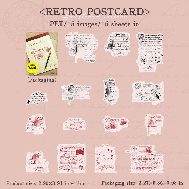 #02181 Scattered Letter Series Sticker