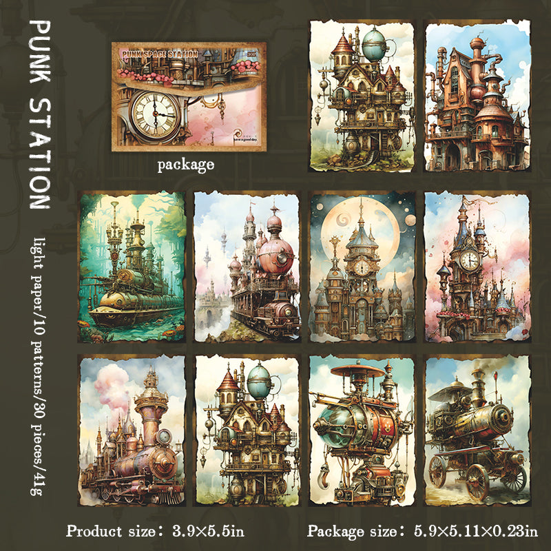 #02070 Punk Space Station Series Material Paper
