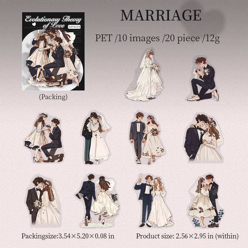 #02857 Love evolution Series Sticker