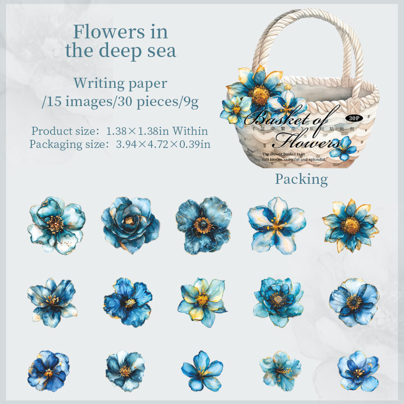 #02393 Flower Basket Series Sticker