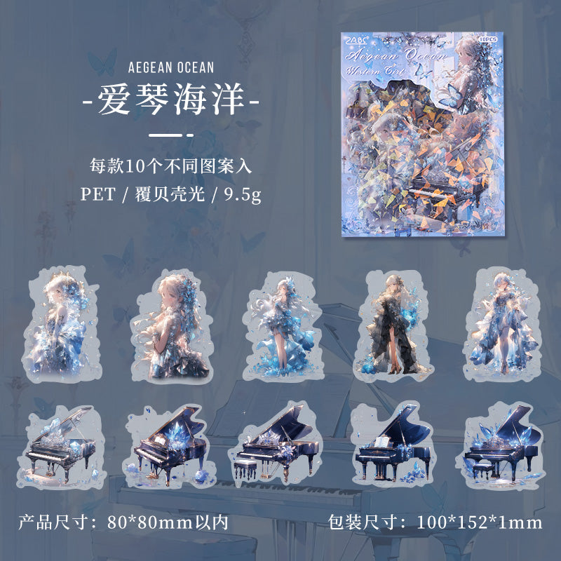 #02291 Western Girl Series Sticker