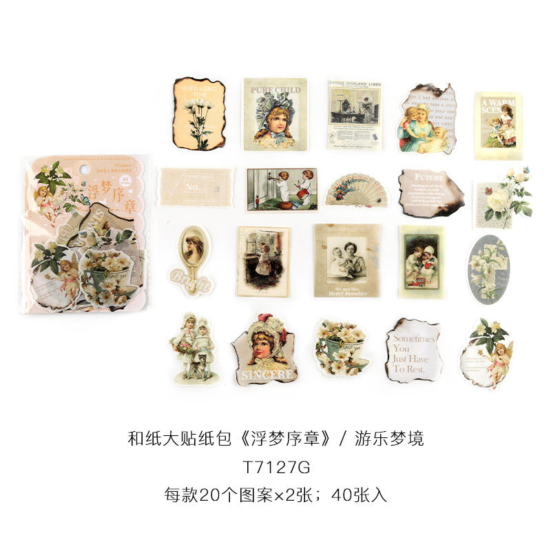 #02532 Vintage Lover Series Sticker