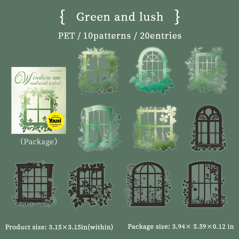 #02484 Natural Art Window Series Sticker