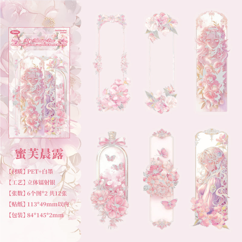 #02853 Moon Shiny Frame Series Sticker