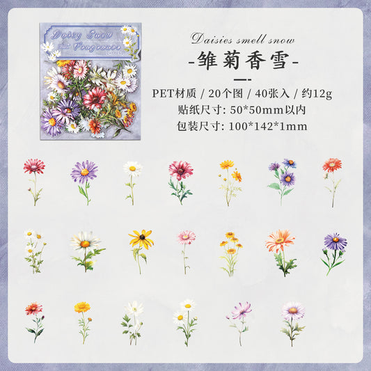 #02658 Dream Flower Series Sticker