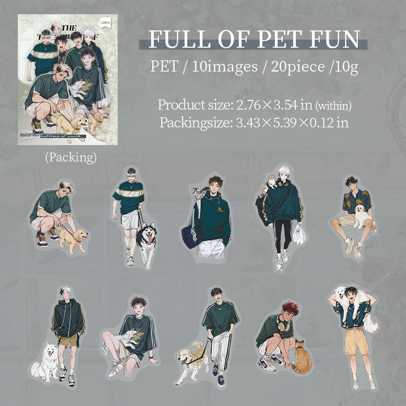 #02605 Teenager Boy Series Sticker