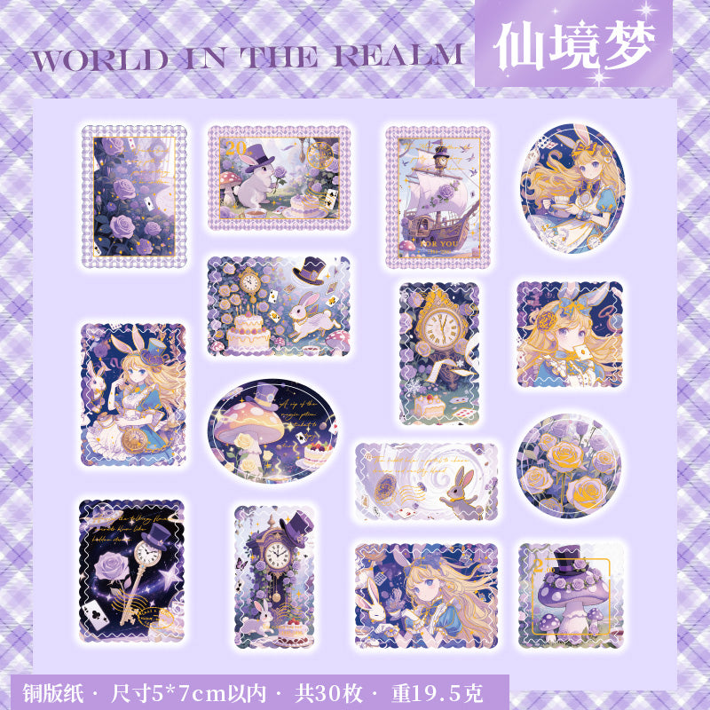 #02601 Alice Story Stamp Series Sticker