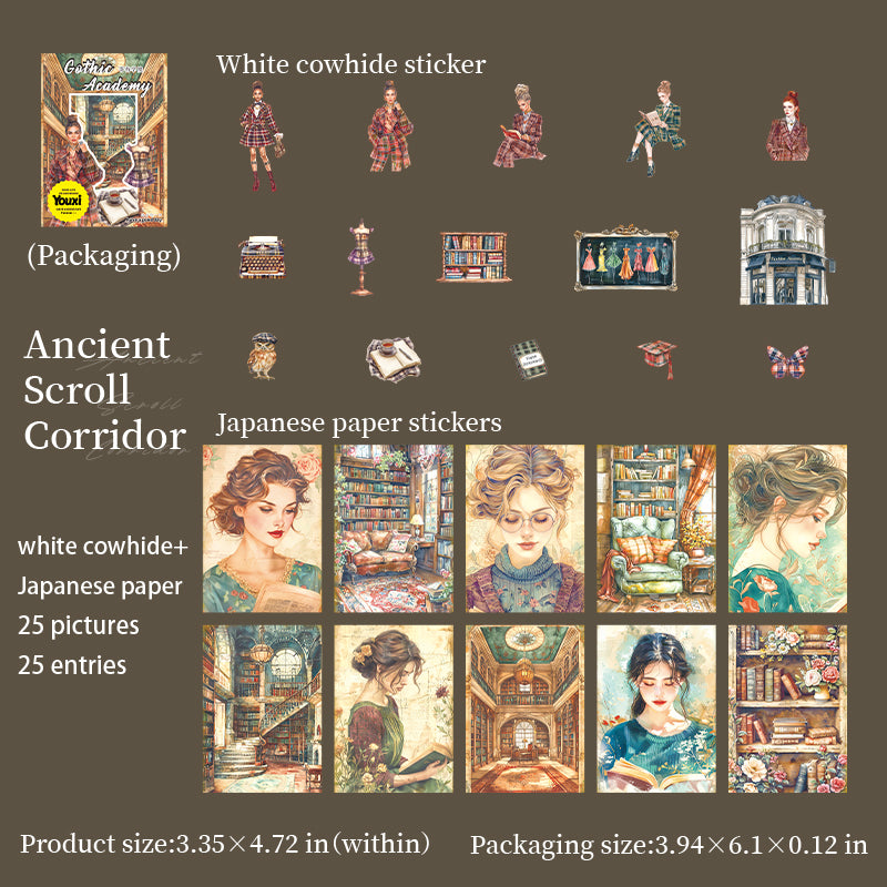 #02553 Gothic College Series Sticker