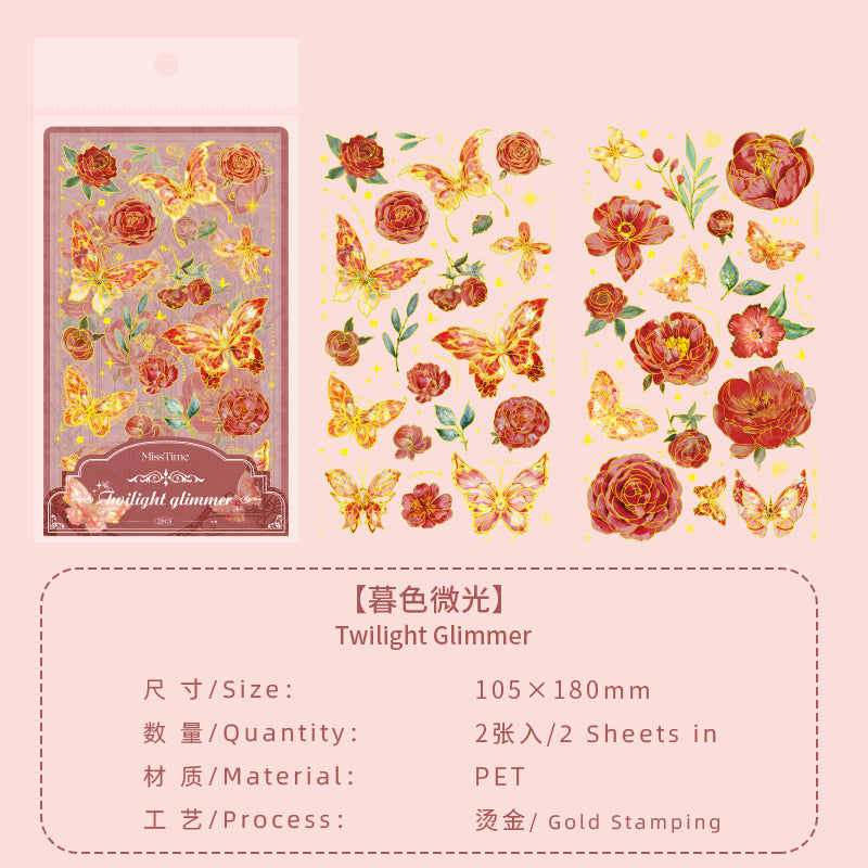 #02478 Butterfly and Flower Series Sticker